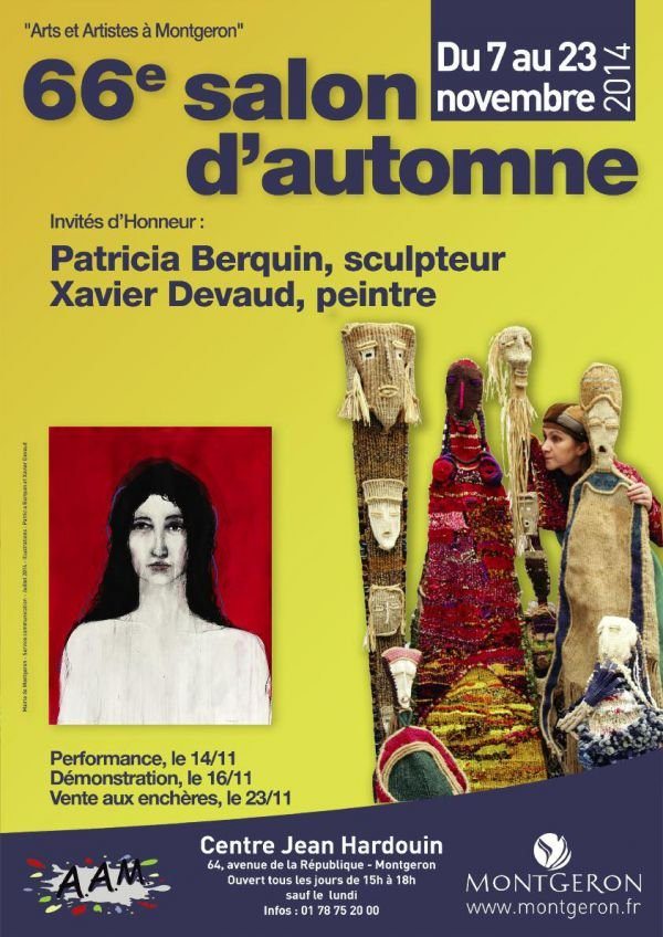 Patricia Berquin, Xavier Devaud, invités d'honneur au Salon d'Automne AAM