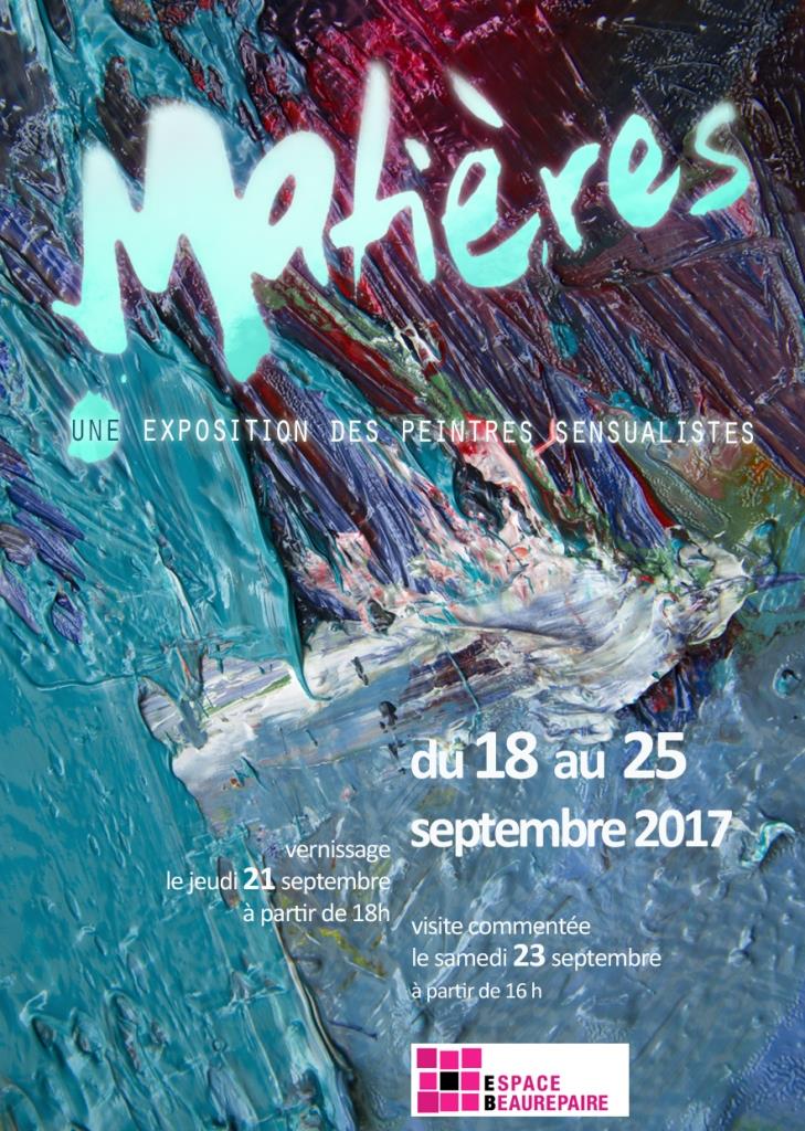 Matières, exposition des peintres sensualistes