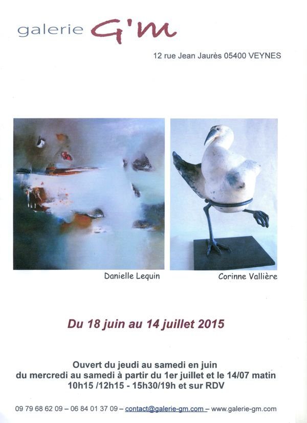 Rencontre/Exposition Corinne Vallière et Danielle Lequin