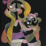 Fillette et peluche