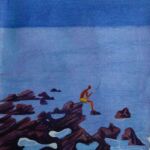 Homme sur les rochers
