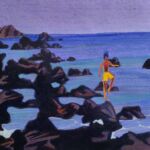 Homme sur les rochers