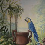 Perroquet sur vase
