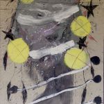 Sans titre, technique mixte sur carton marouflé sur isorel ( 75 cm x 115 cm), 2013