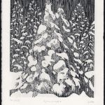 Sapins enneigés 3 par Bernadette GENOUD-PRACHET