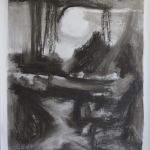 Paysage au fusain