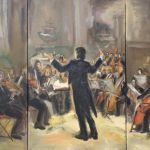 Anna Filimonova Simpohinic Orchestra oil on painting