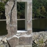 Totems du jardin médiéval Prieuré de Chamalières sur loire