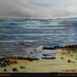 la barque bleu par DUFOSSE JEROME