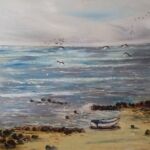 la barque bleu par DUFOSSE JEROME