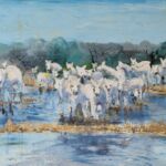 les chevaux blancs