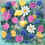 fleurs multicolores
