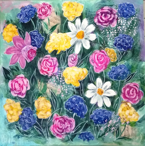 fleurs-multicolores