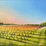 Les vignes d’automne à Vacquiers par FILHOL Frederic