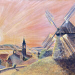 LAUTREC \"Lever de soleil sur le moulin de Lautrec\" par FILHOL Frederic