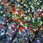 ARBORESCENCE 1, huile sur toile, 80x80cm