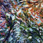 ARBORESCENCE 3, huile sur toile, 80x80cm
