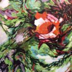 ECLOSION 2, huile sur toile, 70x100cm