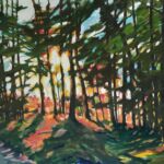 FIN DE JOURNEE, huile sur toile, 120x80cm