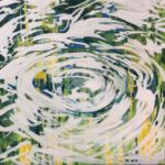 PLOUF 2, huile sur toile, 80x80cm