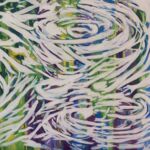 PLOUF 3, huile sur toile, 80x80cm