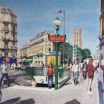 Chassé-croisé rue de Rivoli par Lionel Tréboit