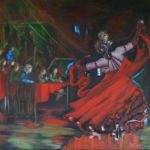 Valse lente à la robe rouge