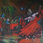 Valse lente à la robe rouge par Françoise DALOZ-COMBE