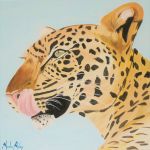 Leopard lick - 40 x 40 cm
