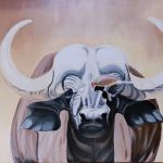 The ox-pecker - 73 x 60 cm