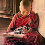 L'enfant moine tibétain et son chaton