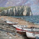 La plage et les falaises d\'Etretat
