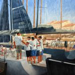 St Tropez : Briefing avant la régate