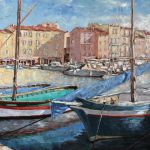 Barques de pêcheurs dans le port de St Tropez 