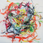 COLLIDING N11 - 98x98 cm