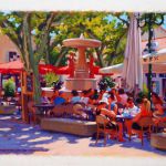 Maussane, place de la fontaine par CORBARD Christophe