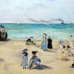 Sur la plage à Boulogne par Gabriel LAMPS