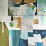 Petits Amoureux Cubistes, Bleu Blanc Cafetière