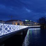 Illumination Pont des Bergues de Genève par Mourka Glogowski