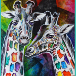 Girafes psychédéliques