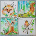 Illustration foret par MARINE SANSAS