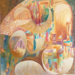 BIVOUAC -acrylique - 110x90 par Michel POMMEZ