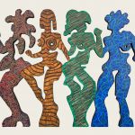 Silhouettes bas-relief 3/4