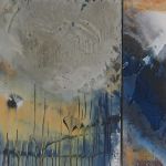 Traversée 2, 2013, Acrylique sur toile, 198 x 80