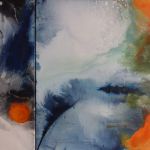TRAVERSEE 7, Acrylique sur toile , 2014, 118 x 80 cm