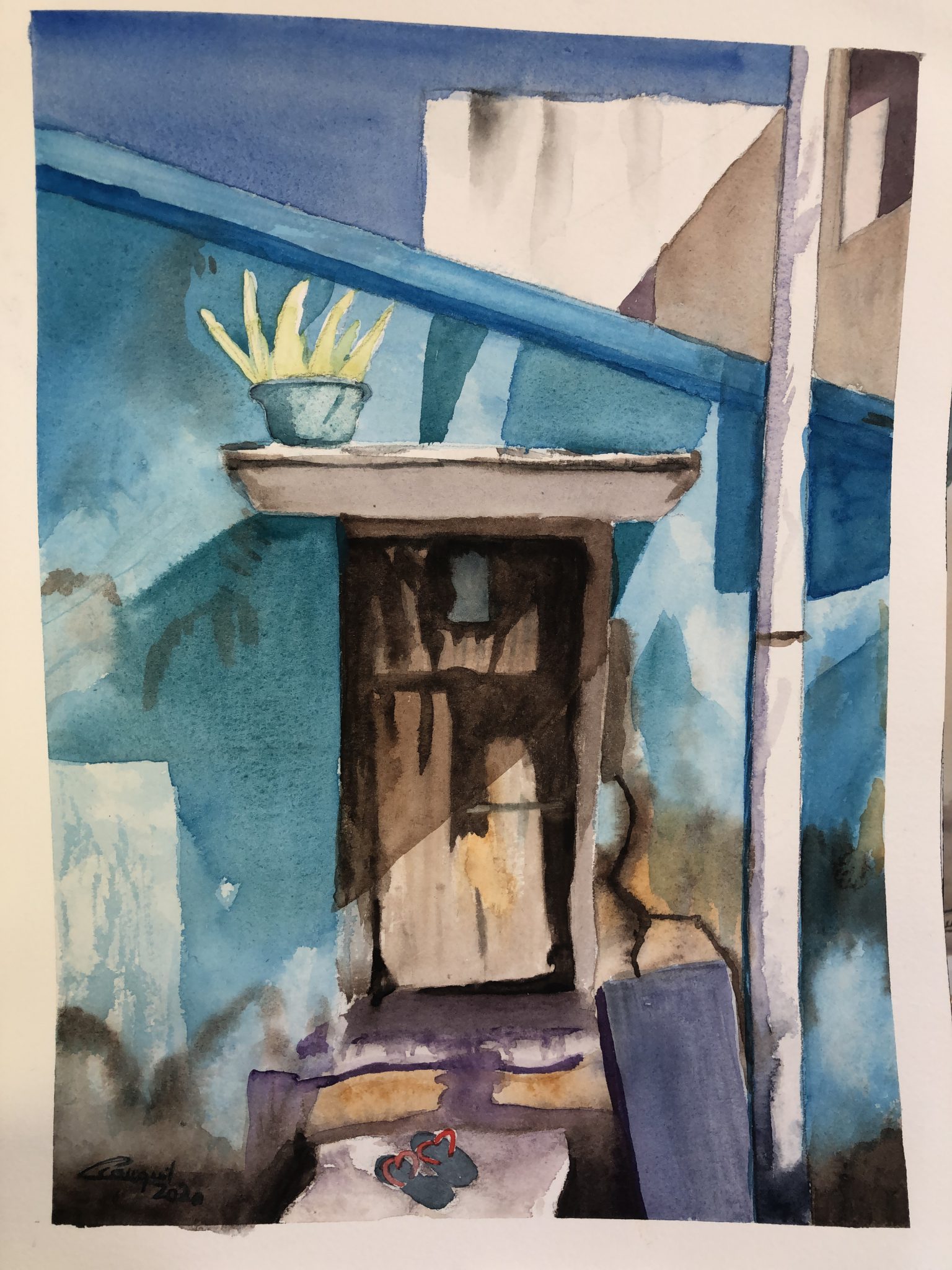 bleu-en-camaieu