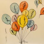 Mail Art : Ballons Nüshu par Martine Saussure-Young