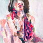Autoportrait aux foulards