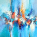 EQUILIBRE DES ESPACES 130 X 95 CM par Christiane HESS (CHRYSTAL)