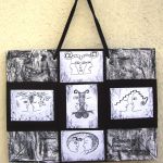 Witchcraft - Guerre et Paix (War and Peace) - work on upcycling bag 31,5 X 42 cm Mixed Media